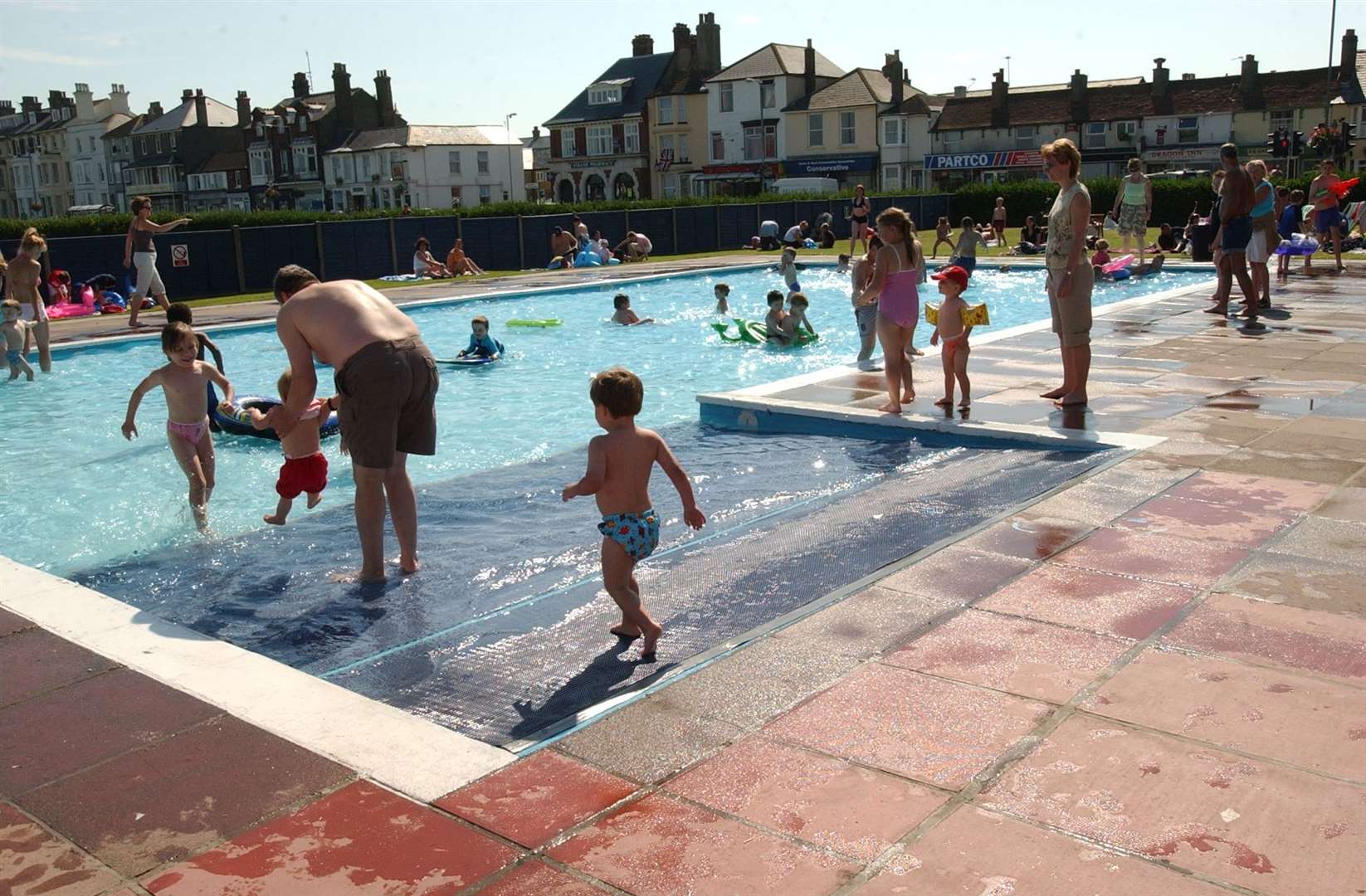 Walmer Paddling pool has long been an attraction for families. This picture was taken in 2005.