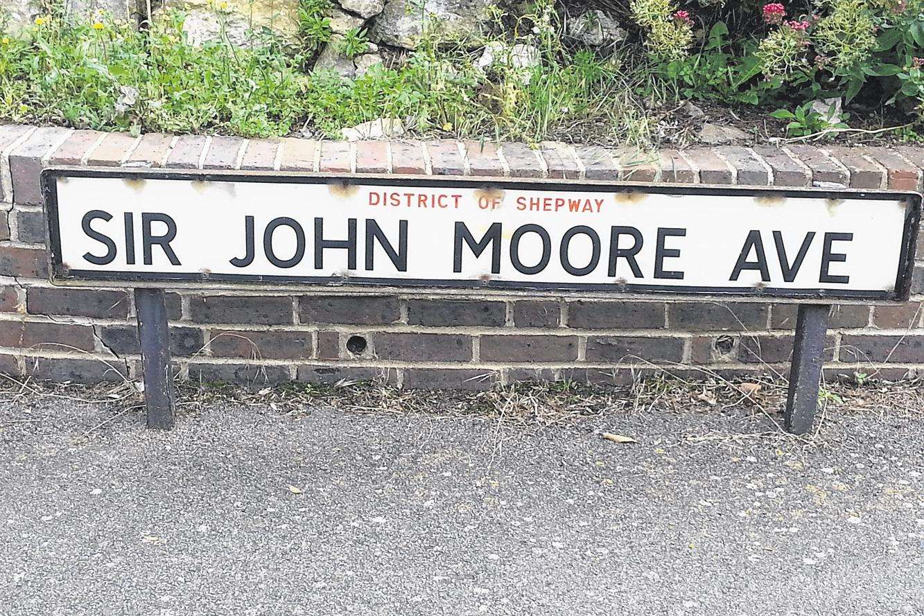 Sir John Moore Avenue, Hythe, were the woman was found dead