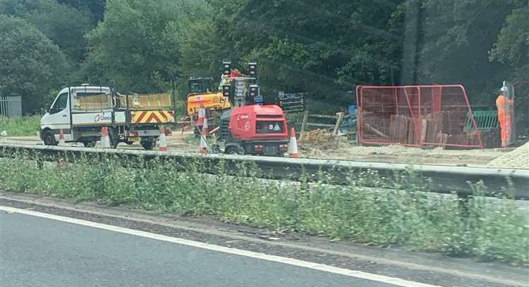 The roadworks have been ongoing since Monday afternoon. Picture: Ross Rayner-Murray