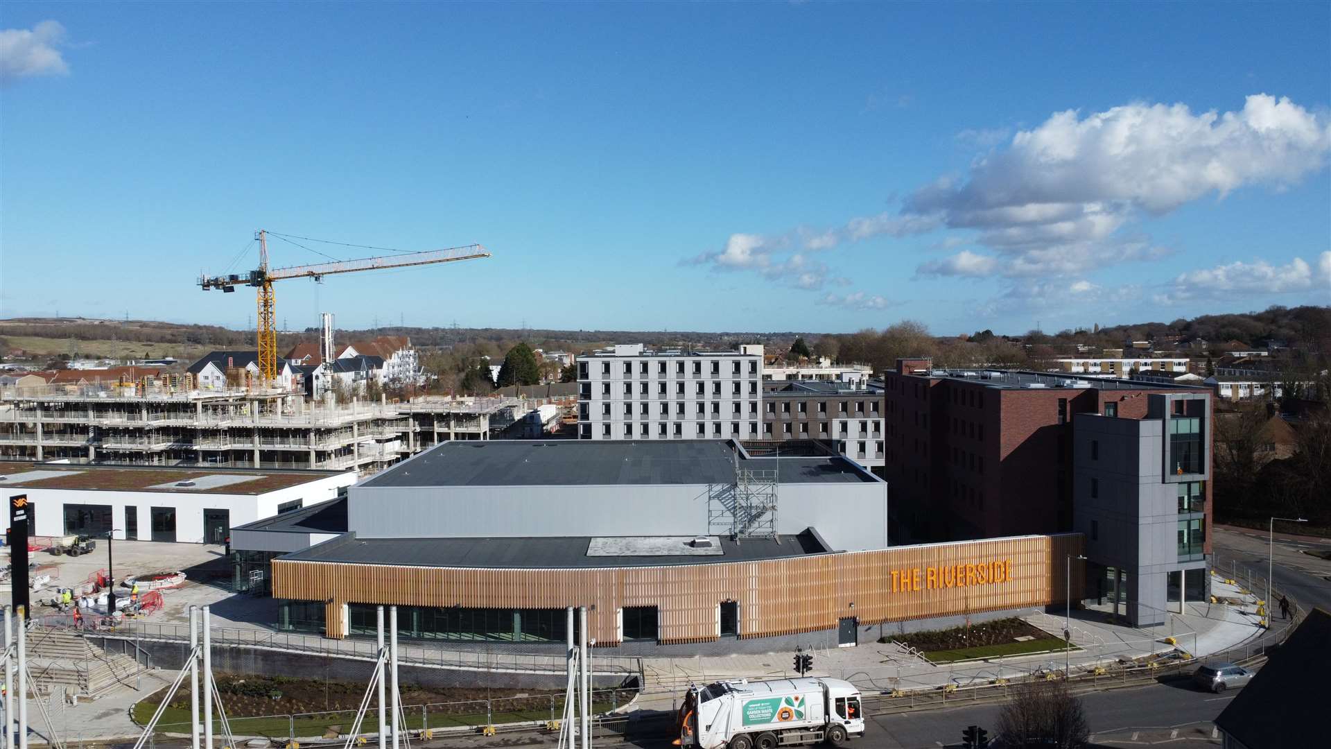 The Riverside complex in Canterbury is nearing completion. Picture: Barry Goodwin