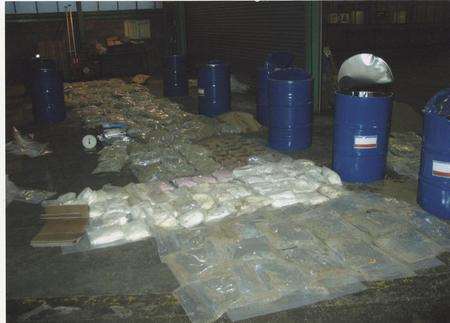 Drugs and oil drums uncovered at Dover's Eastern Docks