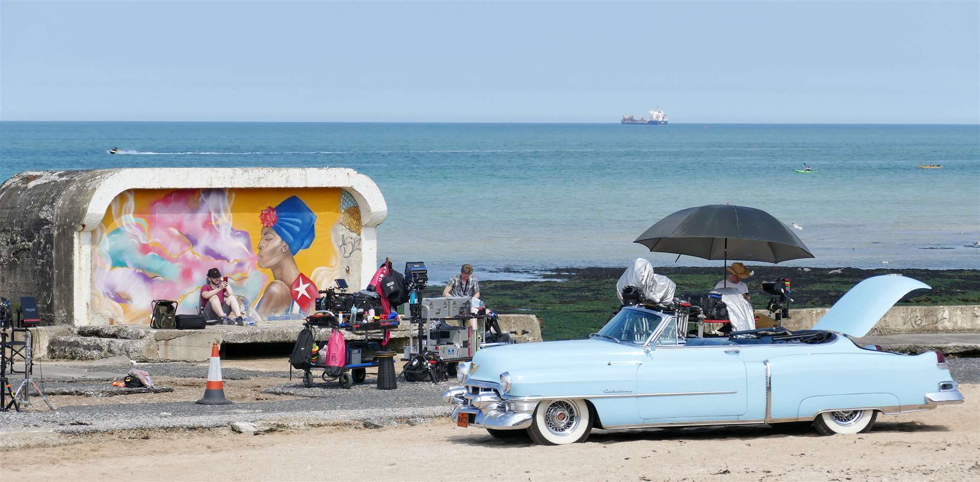 The Killing Eve set in Cliftonville, Margate, today. Picture: Frank Leppard Photography