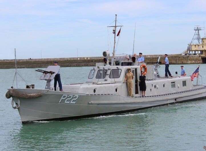 The Gunboat P22 will visit Sandwich during the weekend