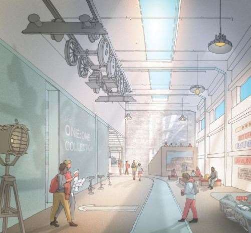 Indicative view of proposed entrance hall. Picture: Picture: Haptic Architects/Locomotive Storage Ltd