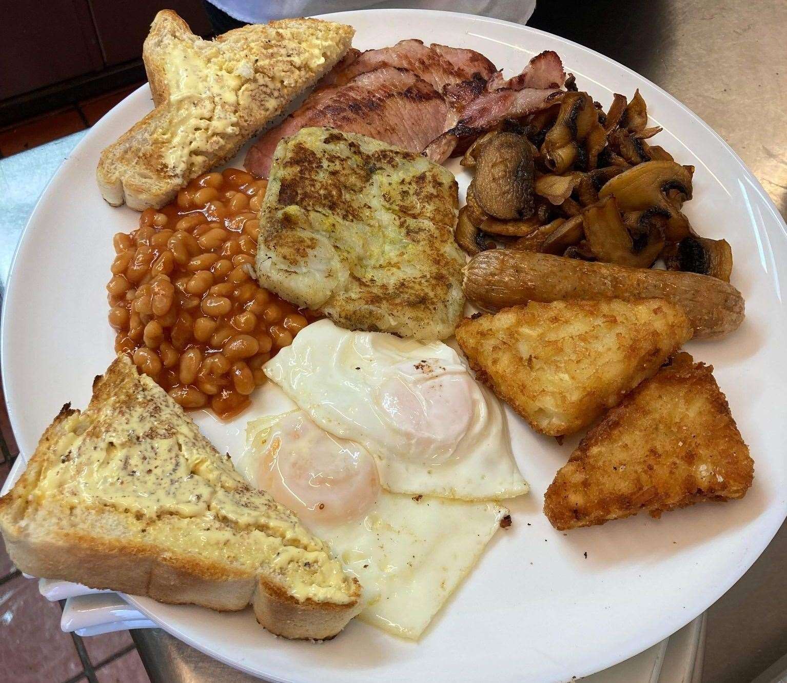 The café sells traditional English breakfasts amongst other meals. Picture: Brian Sanders