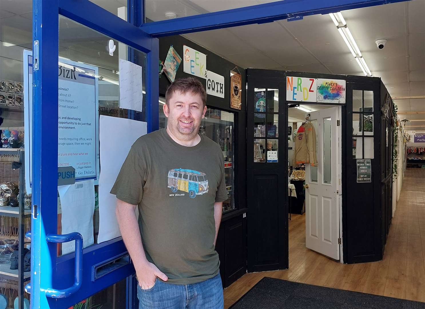 Mark Burford from Jayne's photography and second-hand books in Biggin BizR, Dover