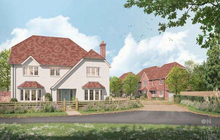 The proposed developments would have sat on land to the north of Lodge Hill Lane, Chattenden. Picture: On Architecture Ltd
