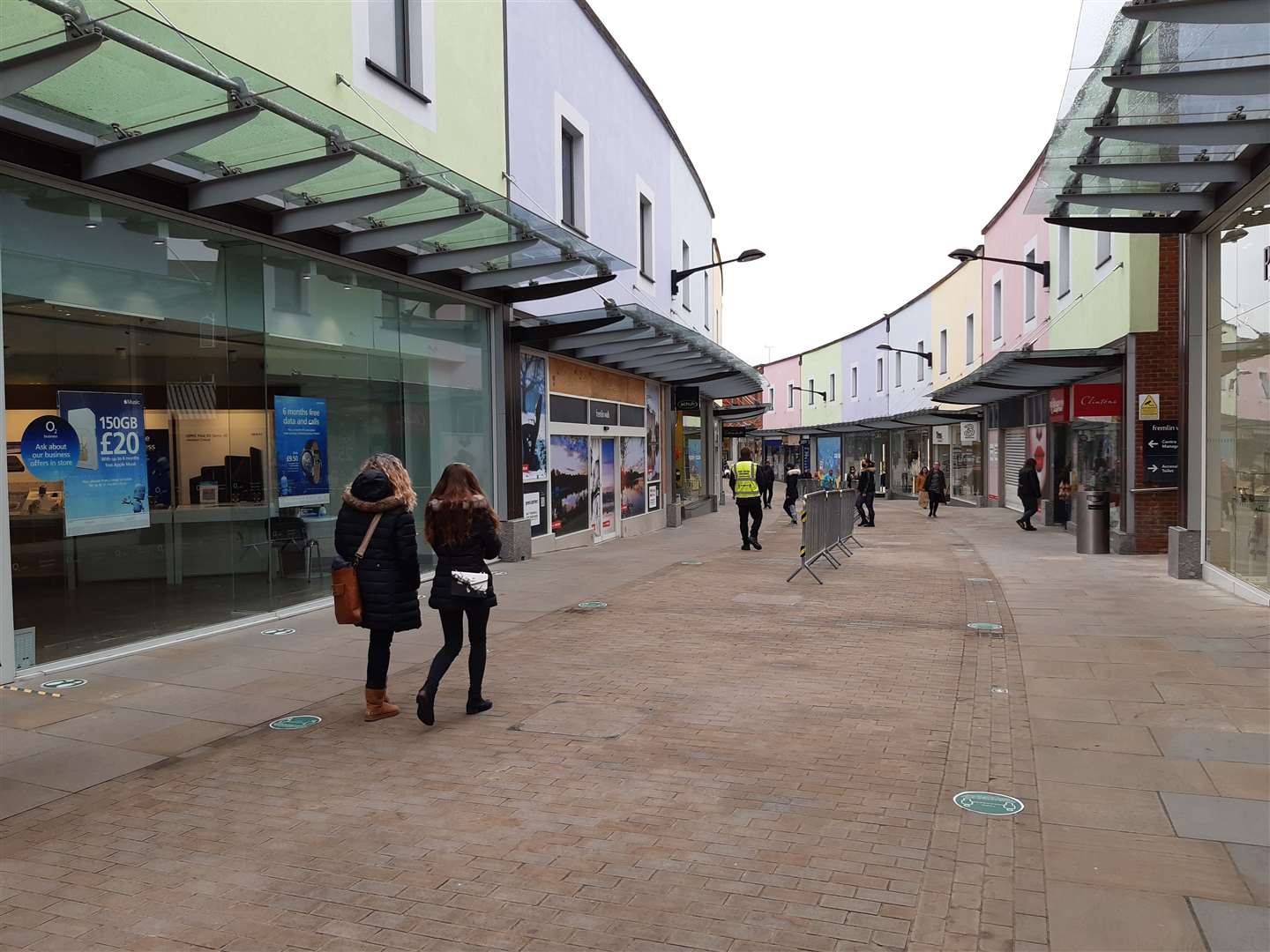 Maidstone's Fremlin Walk on the day shops reopened after lockdown