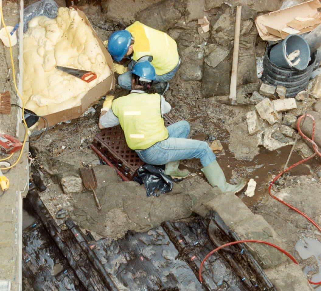The Bronze Age Boat which was uncovered in Dover