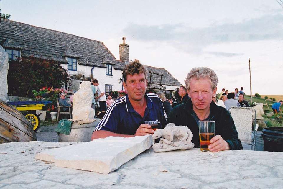 Alan Bishop (right) who died of cancer just 39 days after being diagnosed