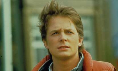Michael J Fox starring as Marty McFly in Back to the Future. Picture credit: Moviestore Collection Ltd