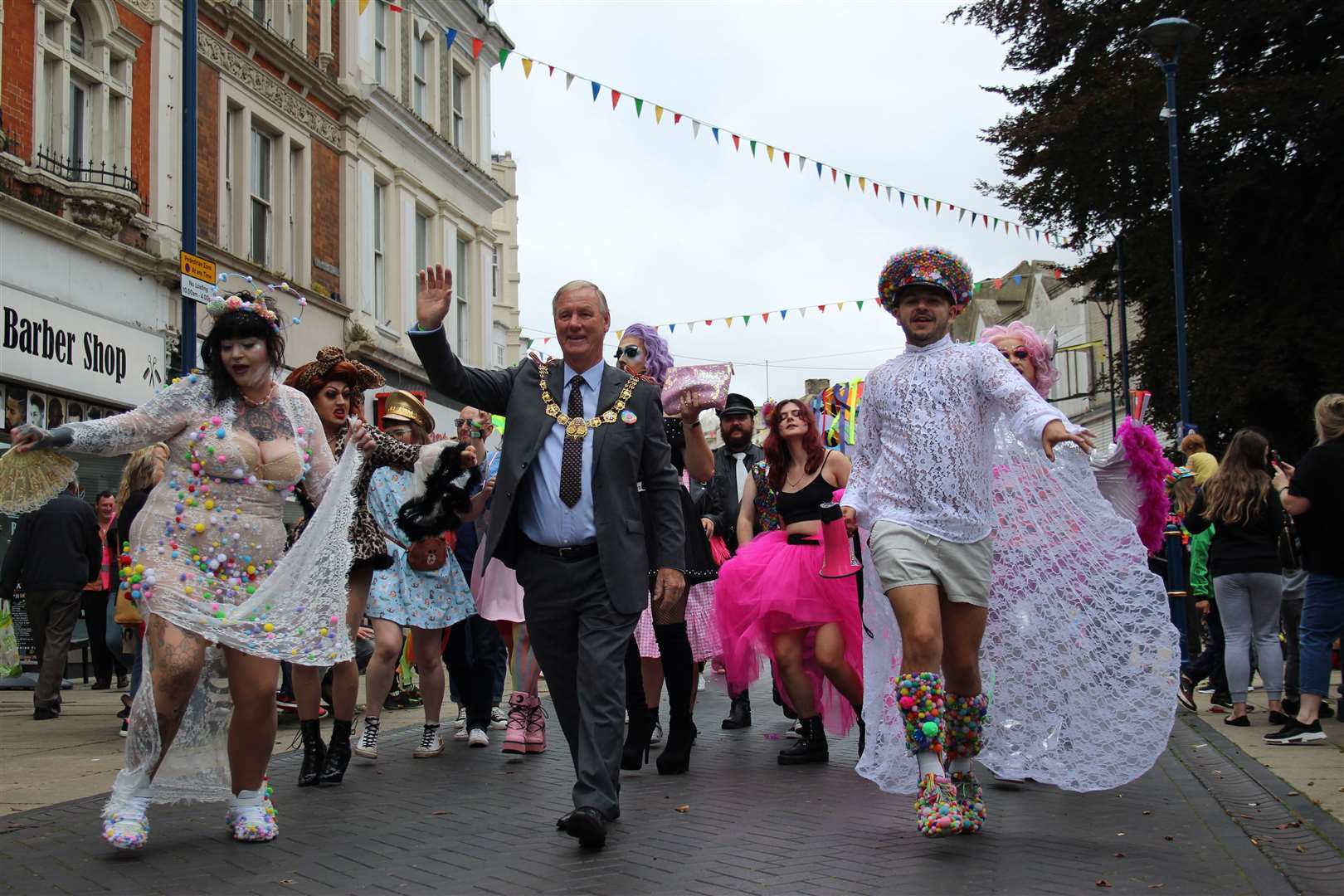 The mayor at the Dover Pride march. Picture: Photography with Evangeline
