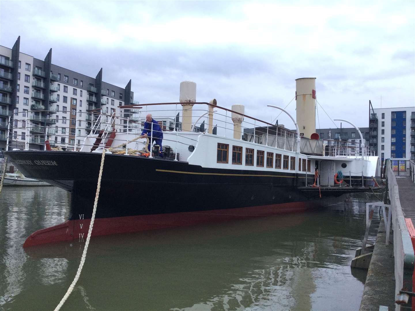 The Medway Queen is now back at Gillingham Pier Picture: Jason Arthur