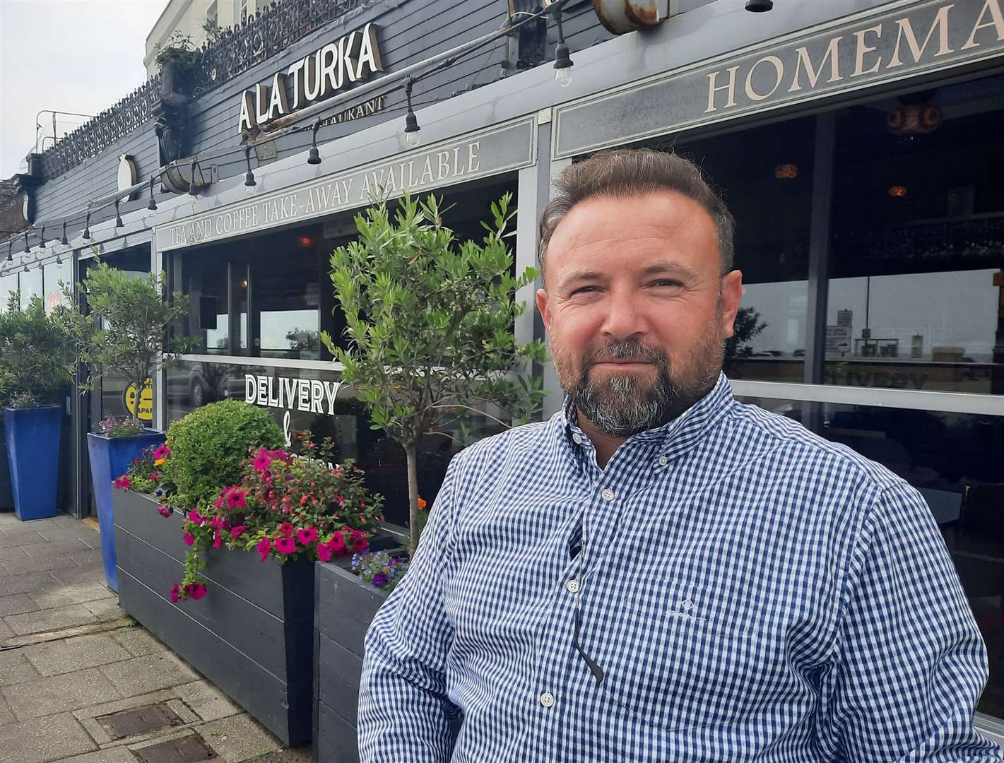 Mehmet Dari, who runs restaurants in Herne Bay and Whitstable, fears increased parking charges will impact traders and lead to more empty shops