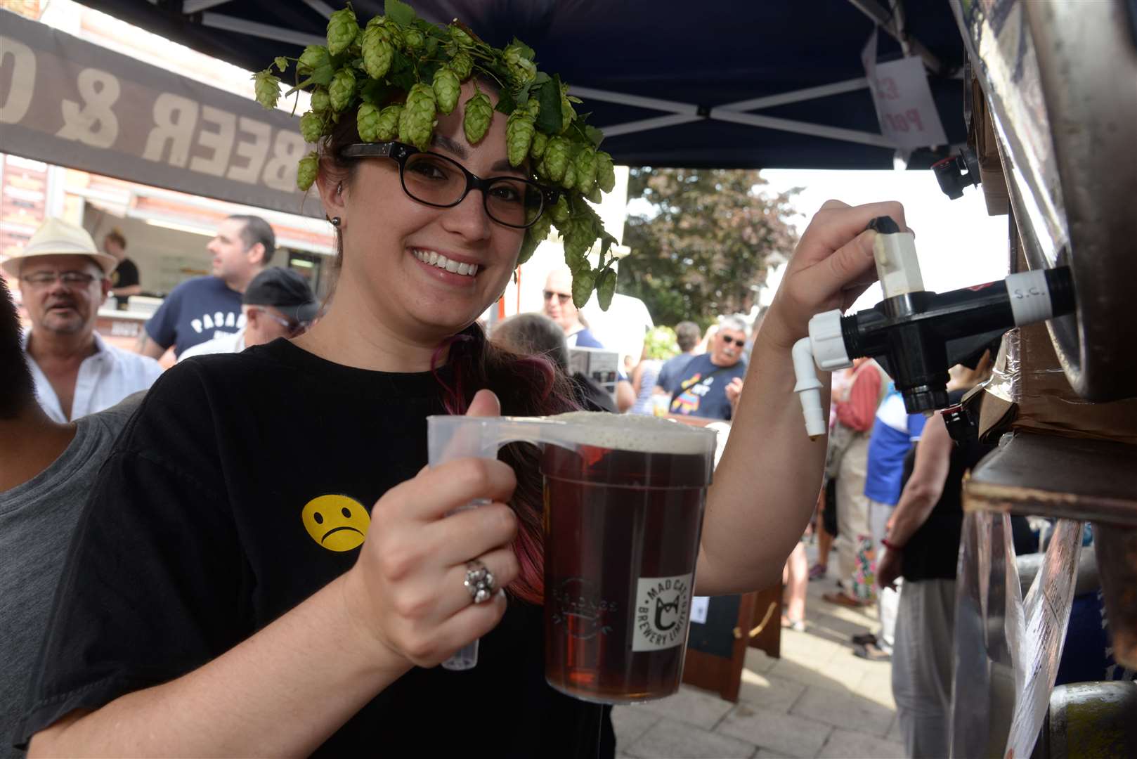 The CAMRA bar is a regular at Hop Festival and is just one of many pop-up bars throughout the town. Picture: Chris Davey