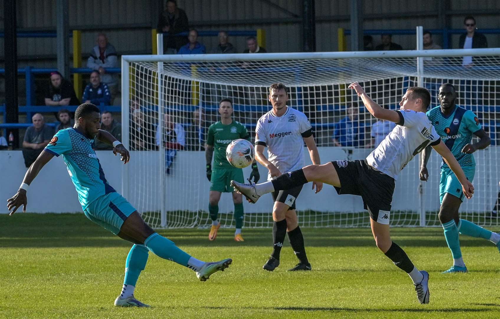 Action at Crabble as Dover beat Braintree. Picture: Stuart Brock