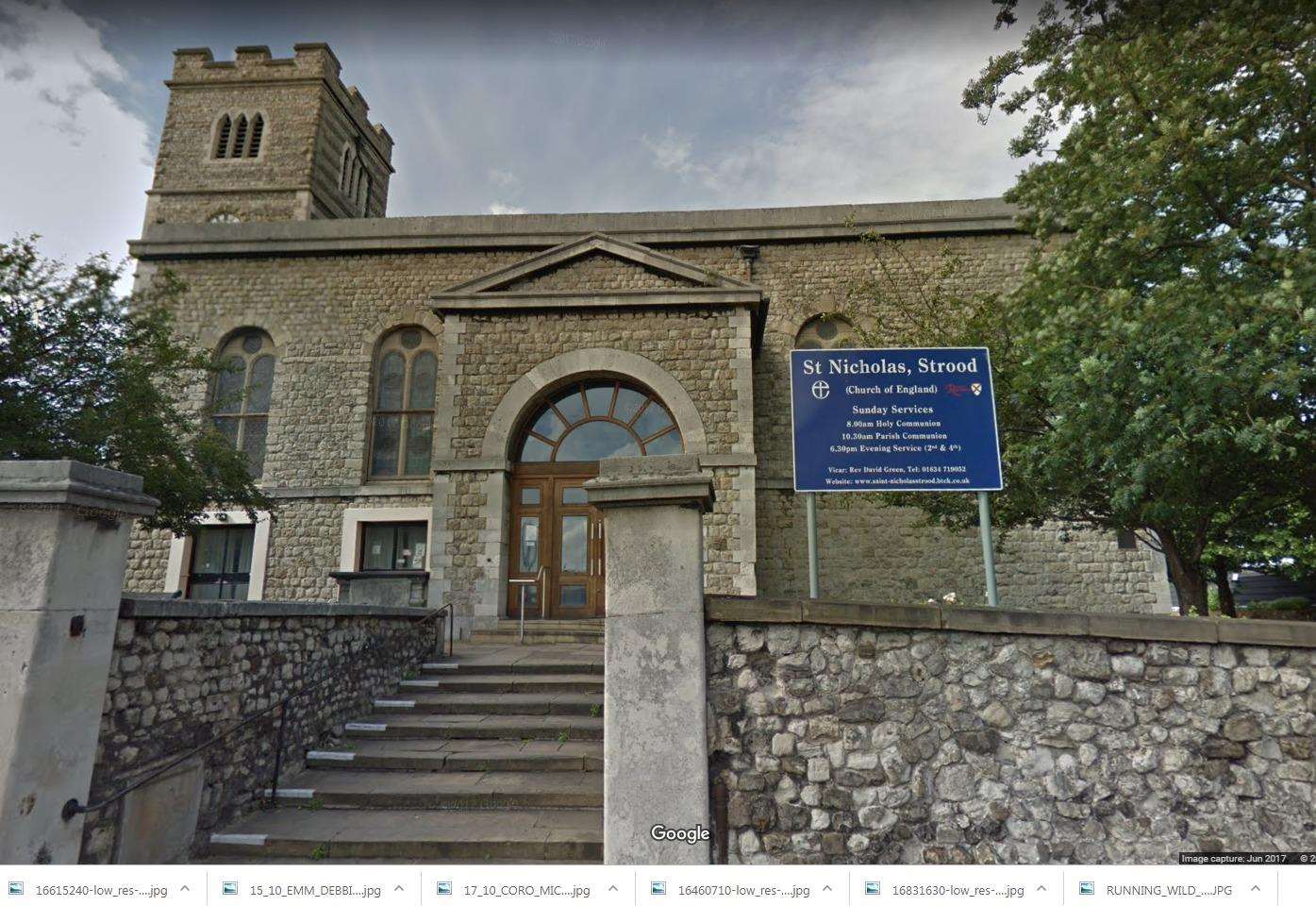 The incident happened near St Nicholas Church in Strood (5273736)
