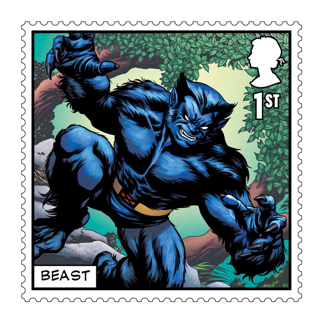 The 17-stamp set celebrates some of the most iconic characters. Image: Royal Mail.