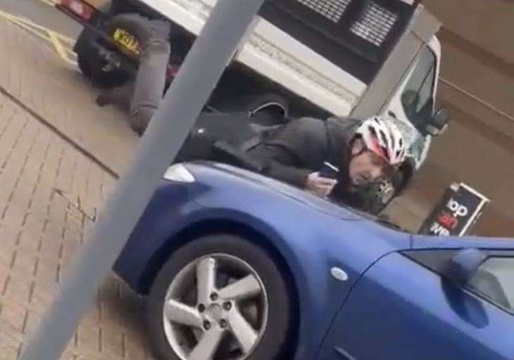 A man was knocked down by a car outside B&Q in Tunbridge Wells