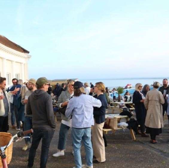People enjoying the bar at Ramsgate Boating Pool. Picture: The Boating Pool/Instagram