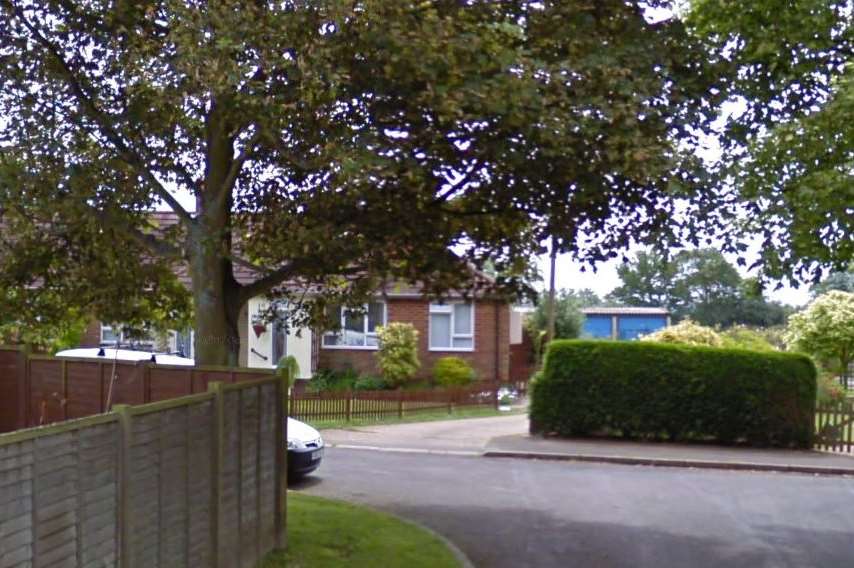 Firefighters tackled a fire which had spread to bungalows in Wind Hill, Charing Heath. Pic: Google