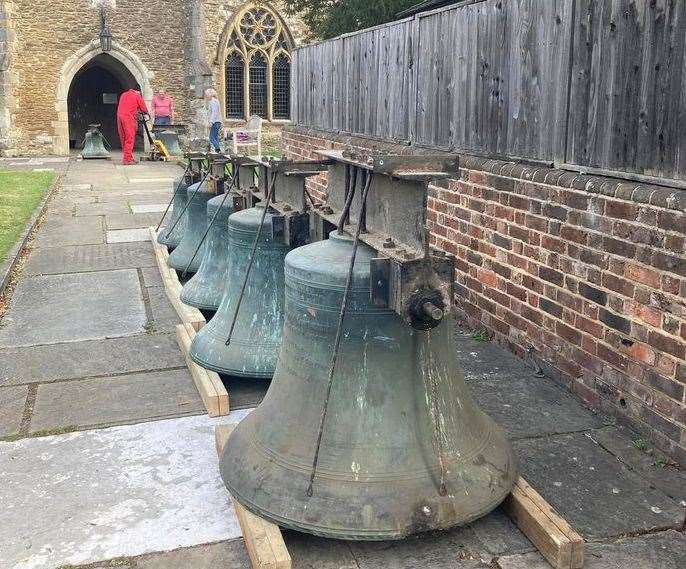 The bells of St Michael and All Angels Church in Marden. Picture: Rev Nicky Harvey