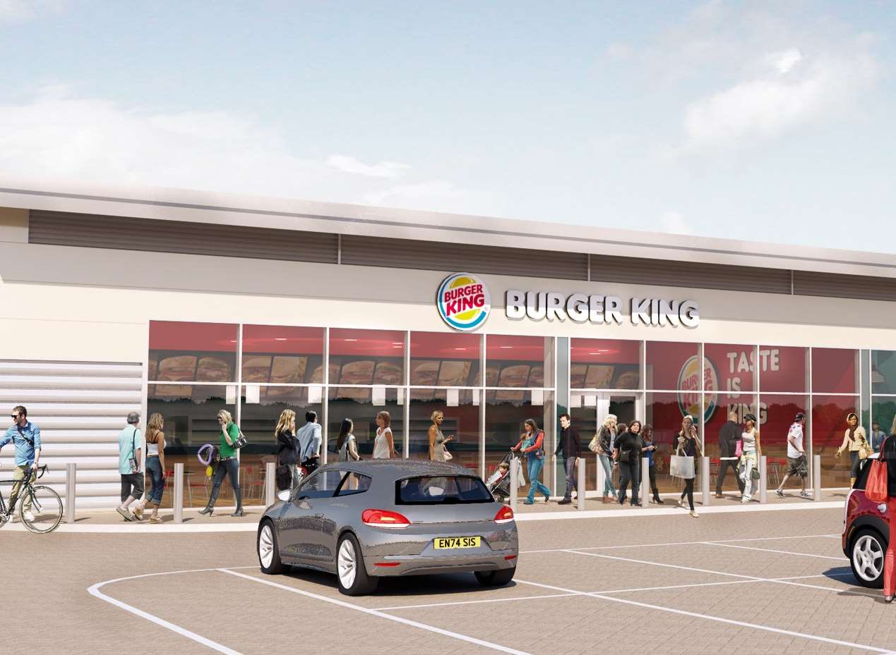 Burger King, Costa, Subway and Starbucks will make up part of the Neats Court retail park in Queenborough.