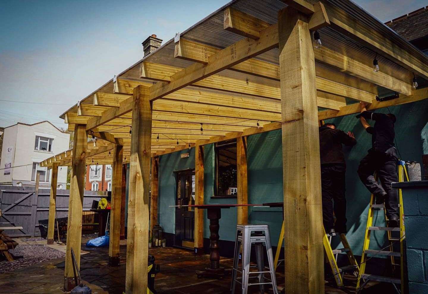 A new outdoor bar has been added to the backstreet boozer