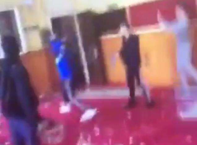 Snapchat footage of youths trashing the abandoned temple