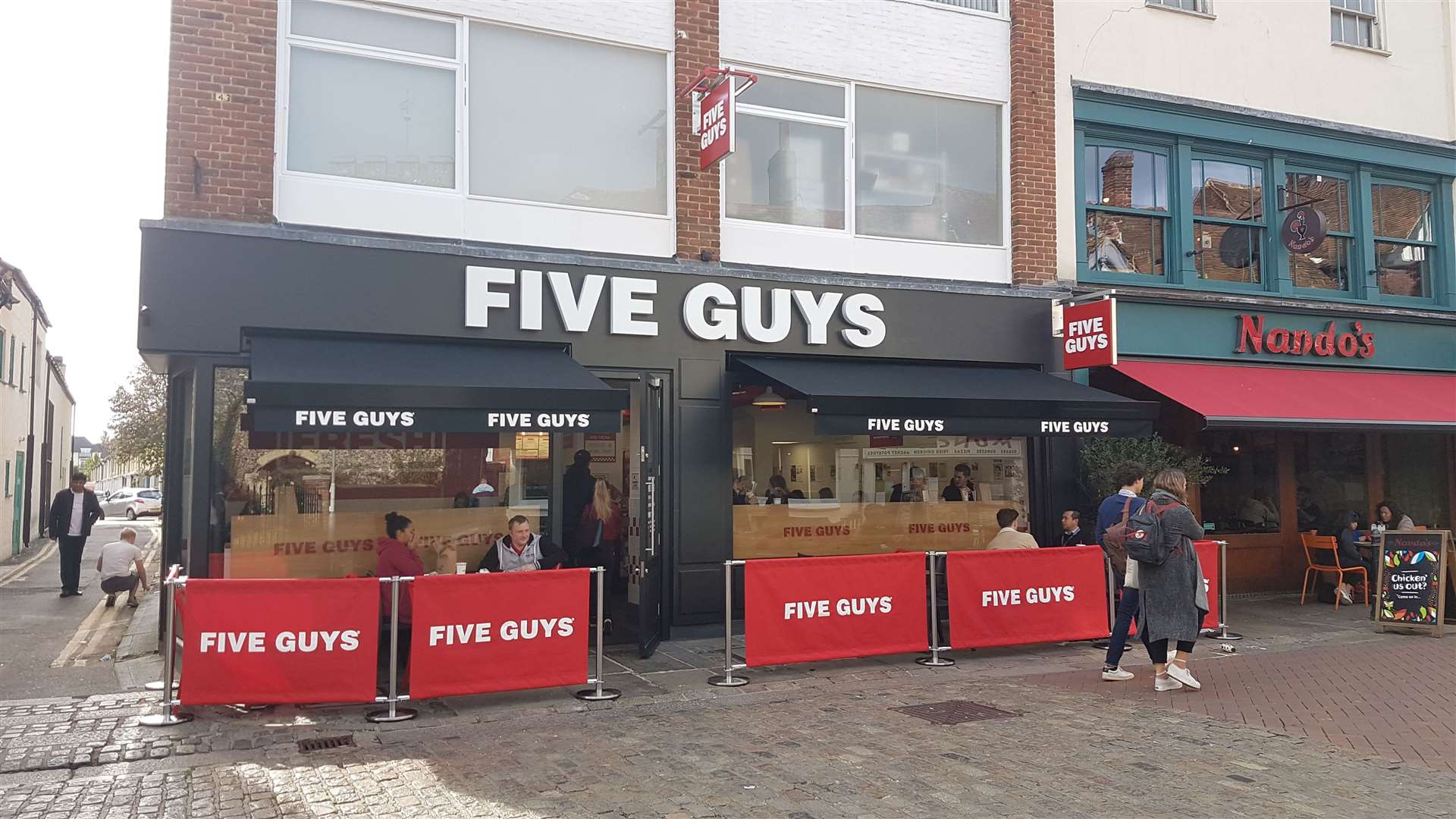 Five Guys in Canterbury high street