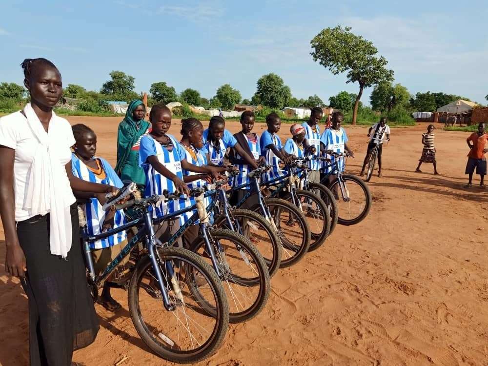 A Green Kordfan bike rally in the Sudan