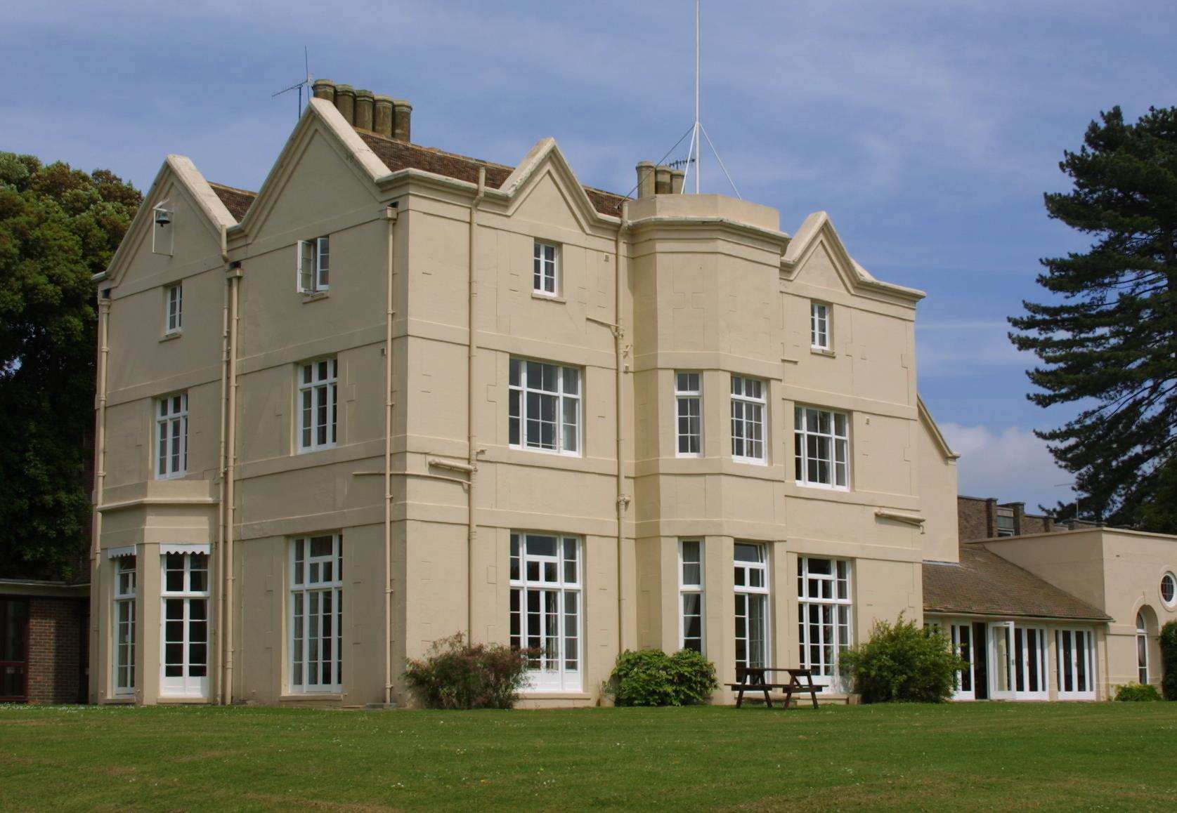 The site’s main building - the Grade I-listed Withersdane Hall