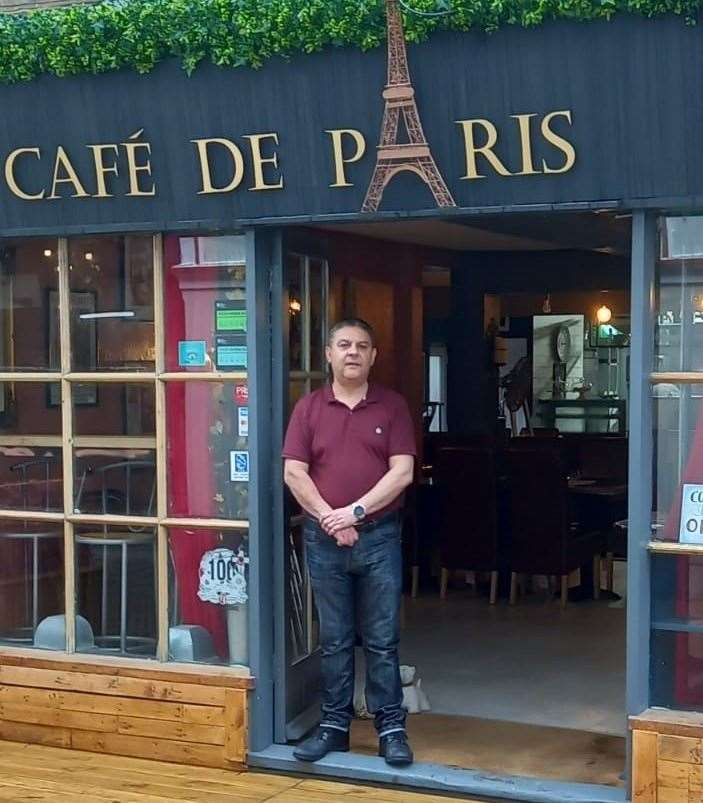 Billy Ahaouari, owner of Cafe De Paris which has opened in Maidstone. Picture: Billy Ahaouari