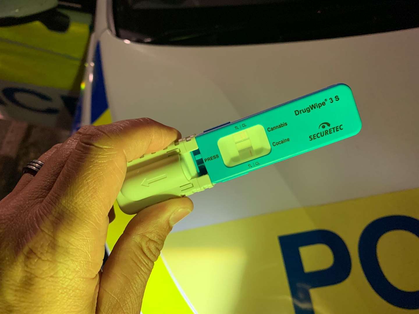 One driver was reported for failing a roadside drugs test