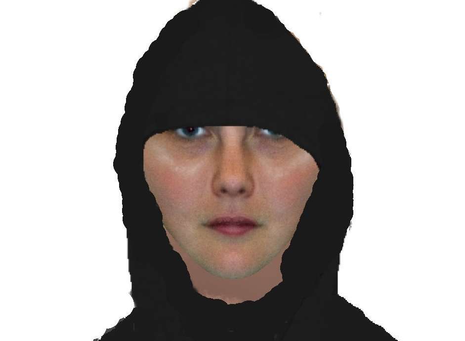 An e-fit of the suspect wanted after the Dover robberies