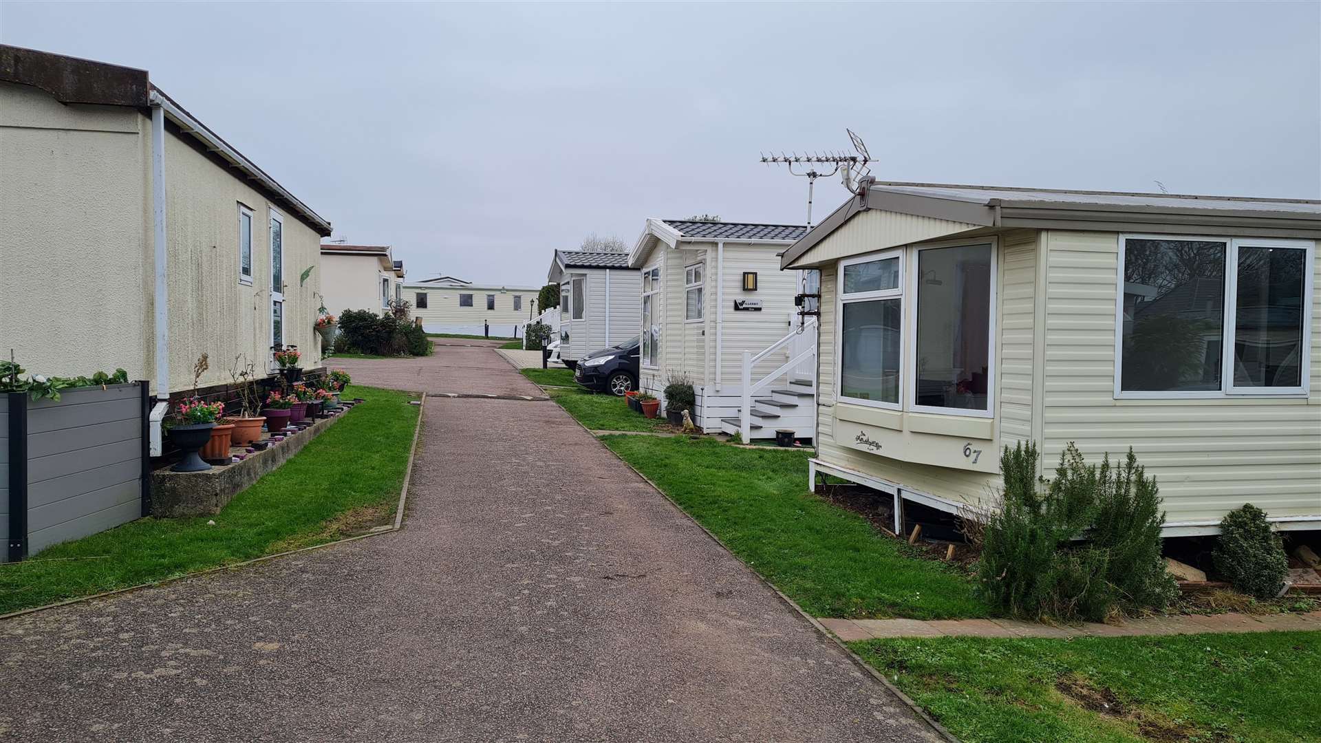 Bradgate Holiday Park in Margate has about 230 motorhomes and chalets