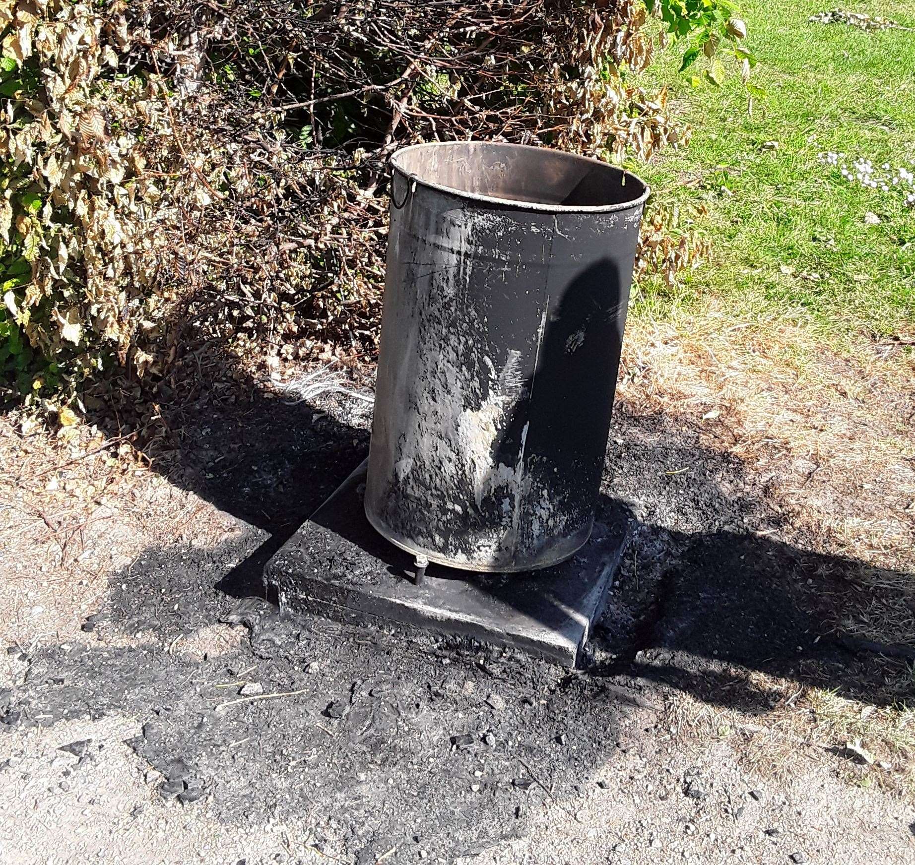 Ashford Borough Council has had to replace numerous bins during lockdown