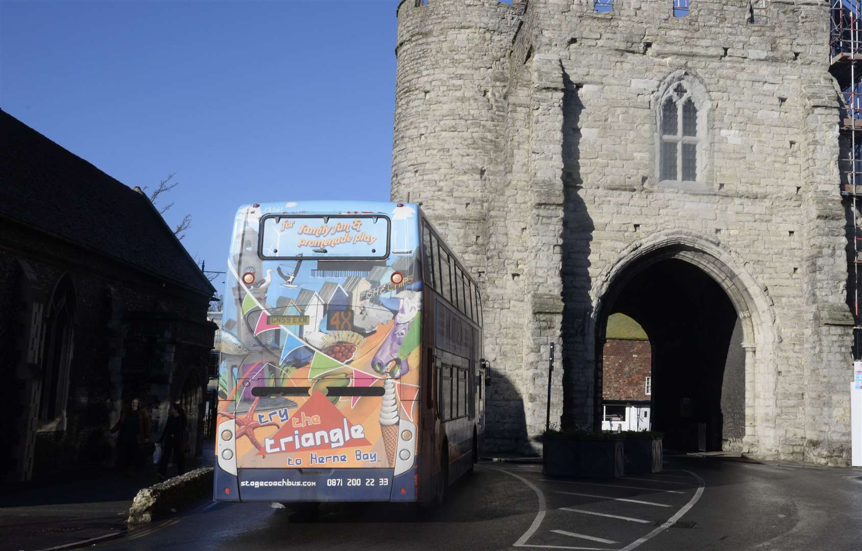 The robbery took place on a bus at Westgate Towers. Stock picture