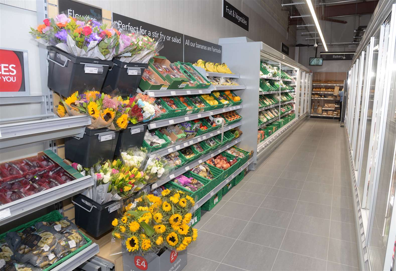 The new store has been kitted out with a flower department and in-store bakery. Picture: Chris Dave