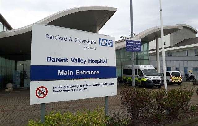The emergency department at Darent Valley Hospital in Dartford has been rated good