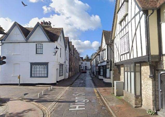 Aylesford High Street is one of the roads that will be closed. Picture: Google