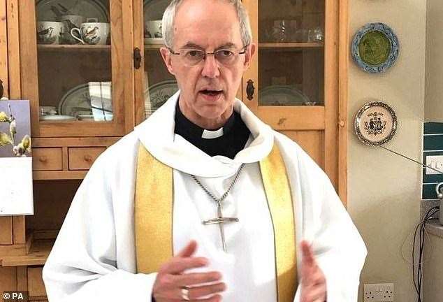 Archbishop of Canterbury Justin Welby in his kitchen. Picture: PA