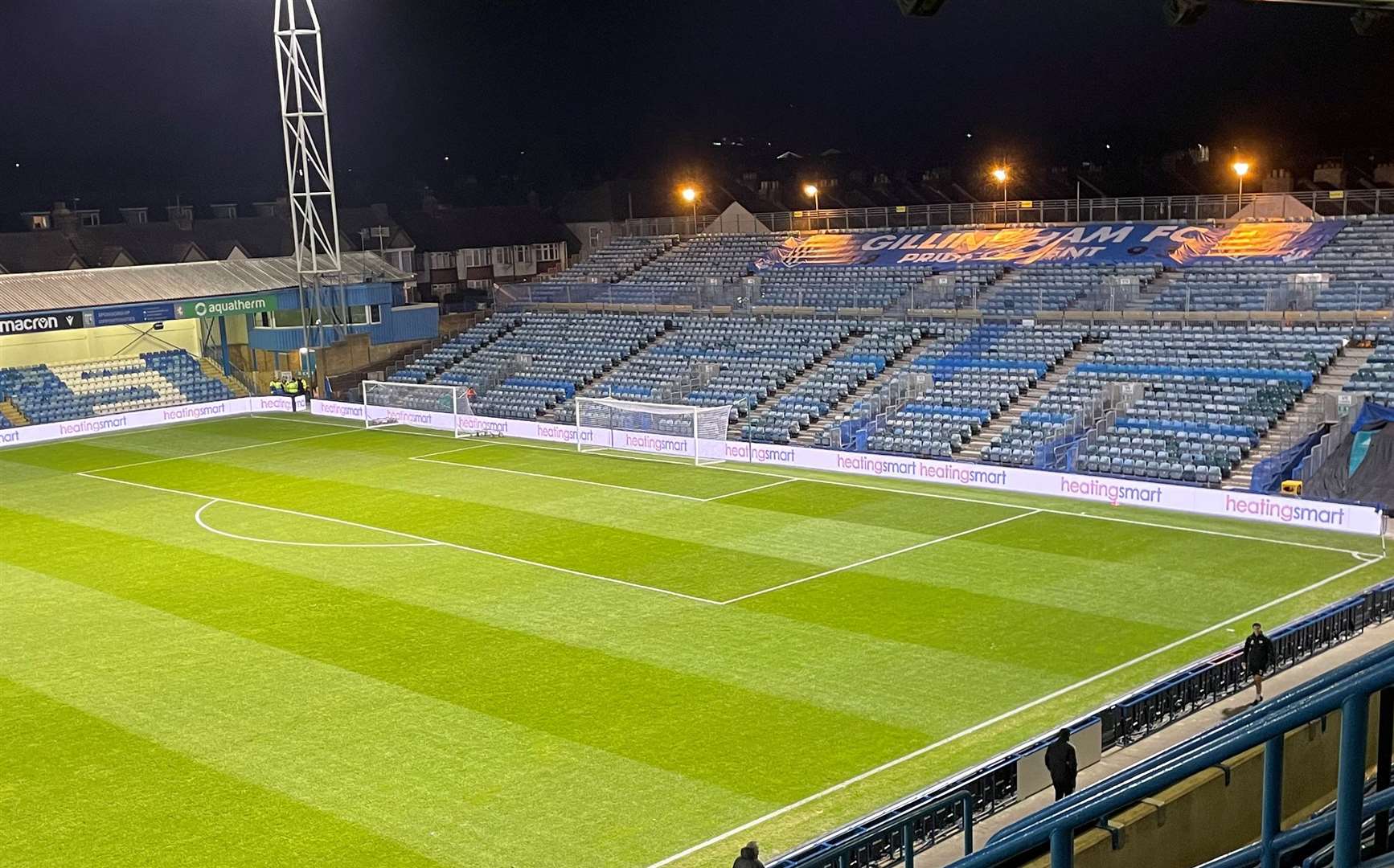 Gillingham's 'Town End' at Priestfield wll be packed on Saturday after Charlton sold out their ticket allocation for the FA Cup fixture