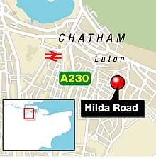 The fire happened in Hilda Road, Chatham on Tuesday evening. Graphic: Ashley Austen