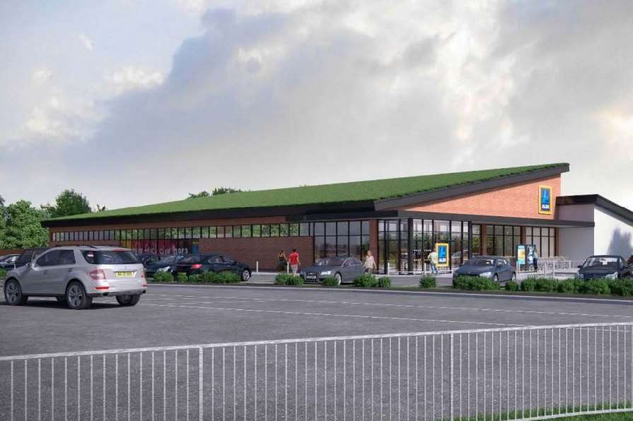 An artist's impression of the new supermarket