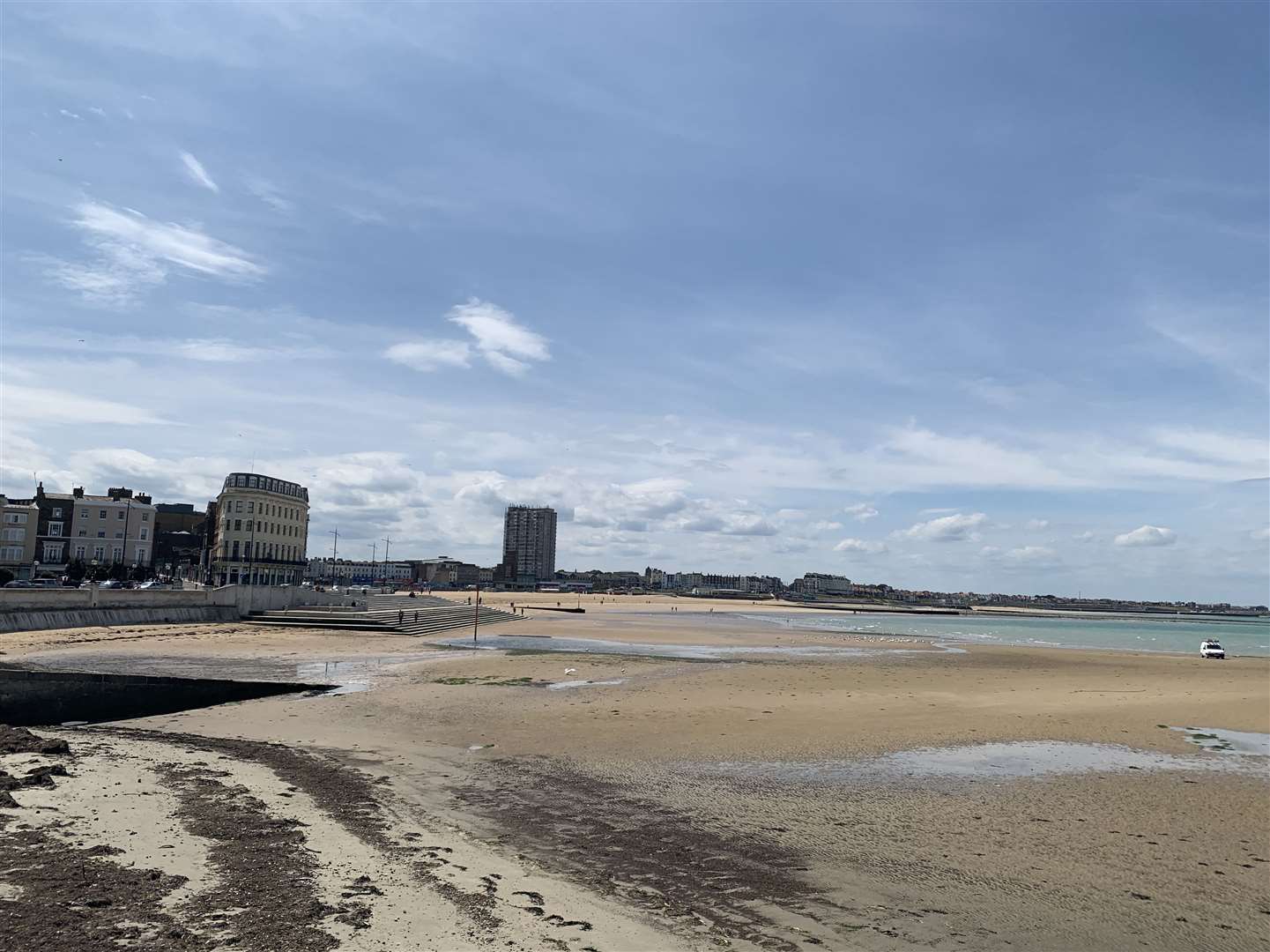 Margate's beach rarely looks this empty