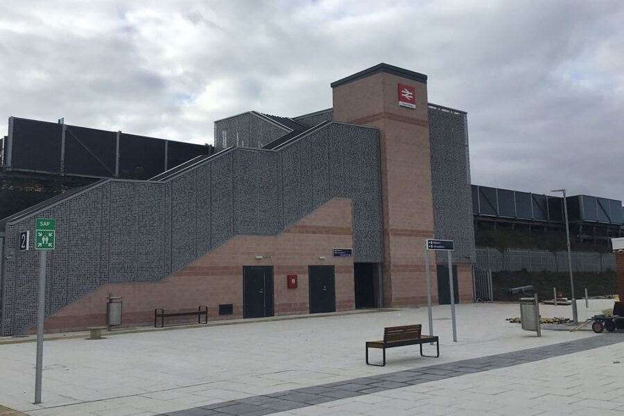How the Thanet Parkway Station will look when it is completed in July. Picture: Network Rail