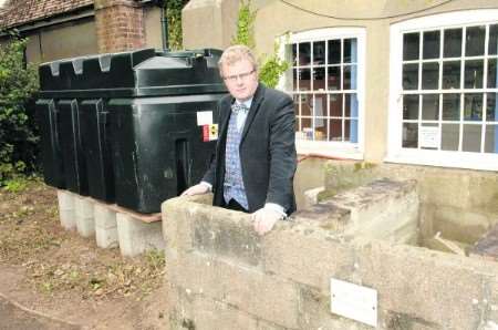 Tobin Wallace-Sims has been angered by the theft of heating fuel from Nonington Primary School. Picture: Terry Scott