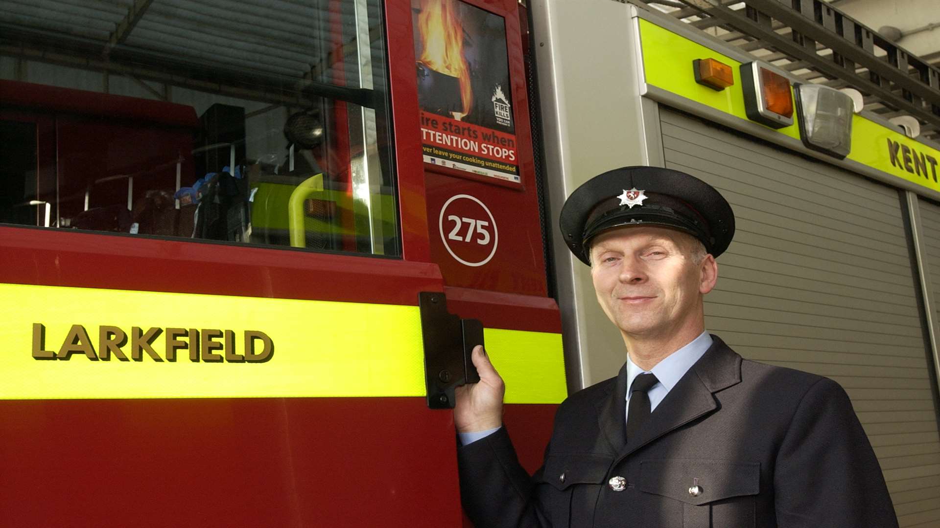 Gary Cook, from Larkfield, retired as a retained firefighter in 2003