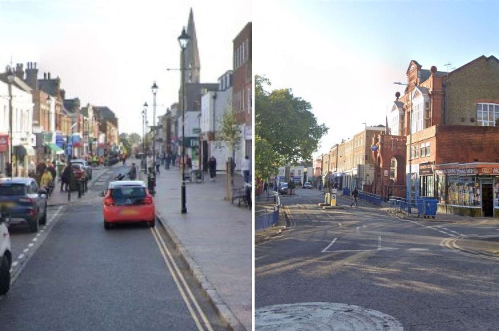 Sittingbourne High Street and Broadway in Sheerness. Picture: Google Street View